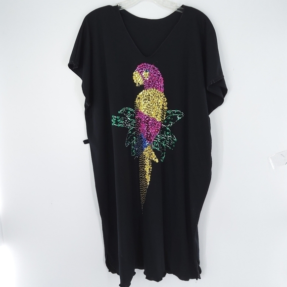 RESORT WEAR PARROT DRESS - Picture 1 of 4